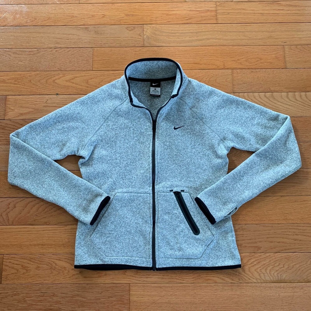 Nike Tech Fleece Full Zip Womens M Gray Active Wear Running Athletic